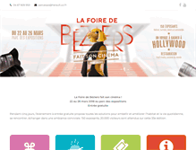 Tablet Screenshot of foiredebeziers.fr